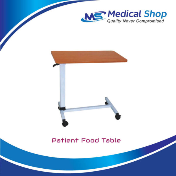 Hospital Patient Food Table 3 x 4 Feet 4 Wheel