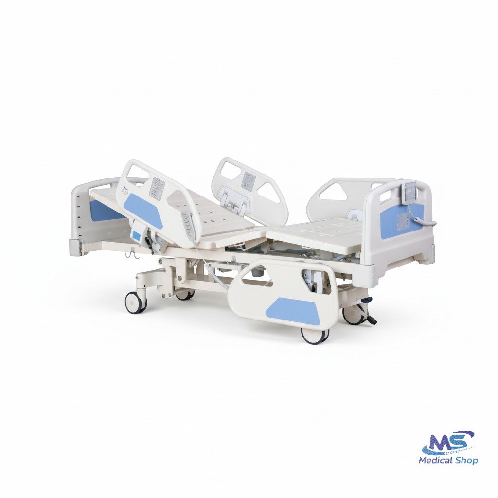 prostudio-ai-hospital-bed-c1cee9 (1) Five Functions ICU Electrical Hospital Bed - Image 1