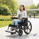 Double Action Electric Powered Wheelchair, Lithium Battery - Image 2