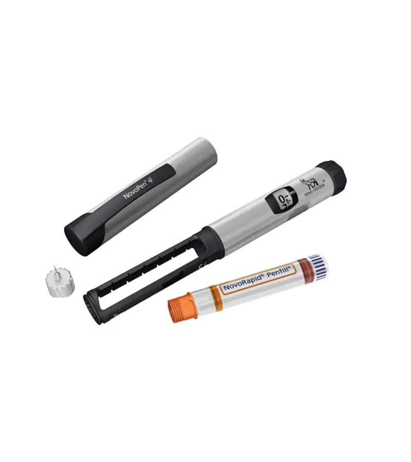 NovoPen-4-Insulin-Pen-Injector Novopen 4 Silver Reusable Insulin Pen